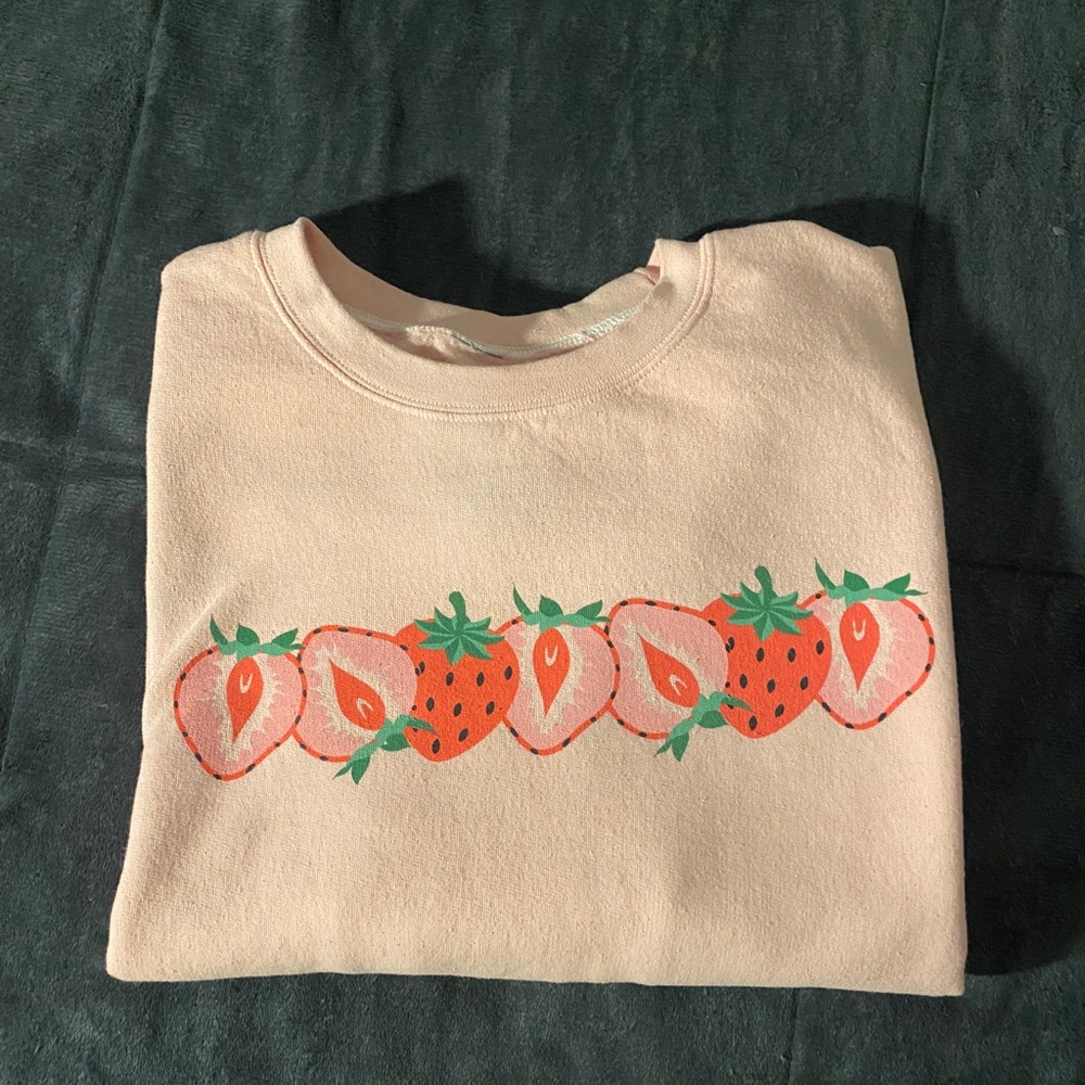 Pacsun sweater with strawberry on it